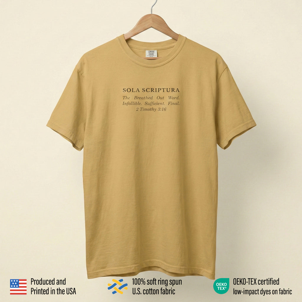 The "Sola Scriptura" Heavyweight Tee